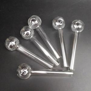 Wholesale Pyrex Glass Oil Burner Pipe Clear Glass Oil Burner clear Great Tube Glass Pipe Oil Nail Pipe from china suppliers