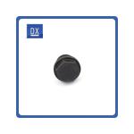 Hexagonal Head Tube Plug 1/8 Inch Stainless Steel 304 6061 Metal Anodized Black