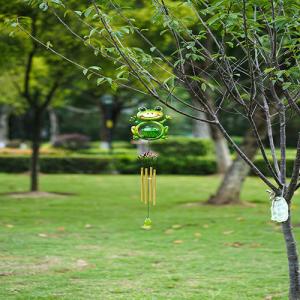 Wholesale LED Solar Powered Wind Chime Multicolor Metal Solar Yard Ornaments from china suppliers