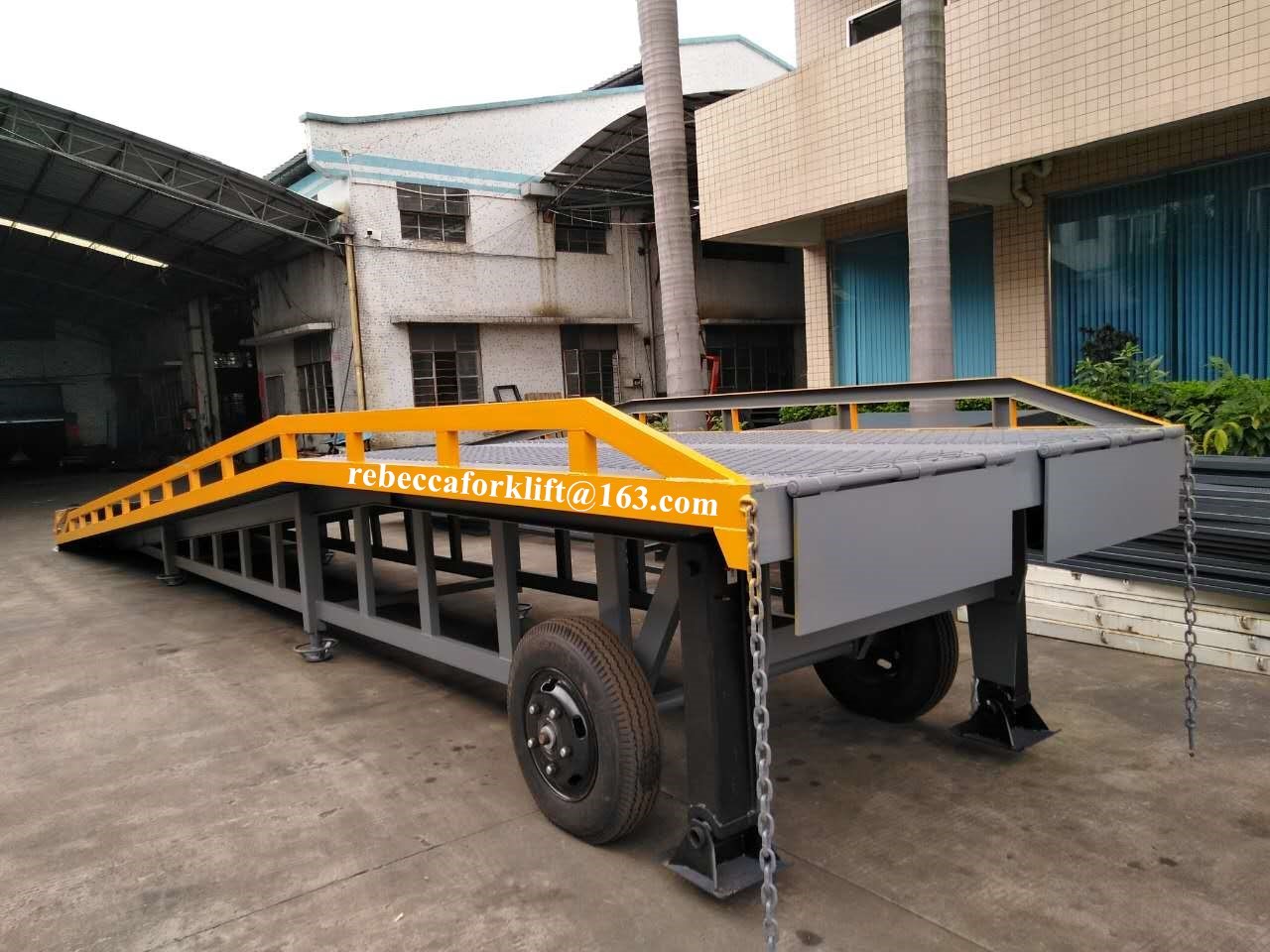 Movable Container Yard Ramp 6 Ton Capacity Blue Red Green Yellow Appearance