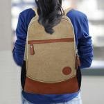Hot Sale Simple Leisure Canvas Backpack Teenager School Bag Canvs