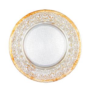 Wholesale Customized Pattern 32cm Crystal Serving Dishes For Home Dinnerware from china suppliers