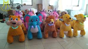 Hansel children electric stuffed walking battery operated zoo animal ride