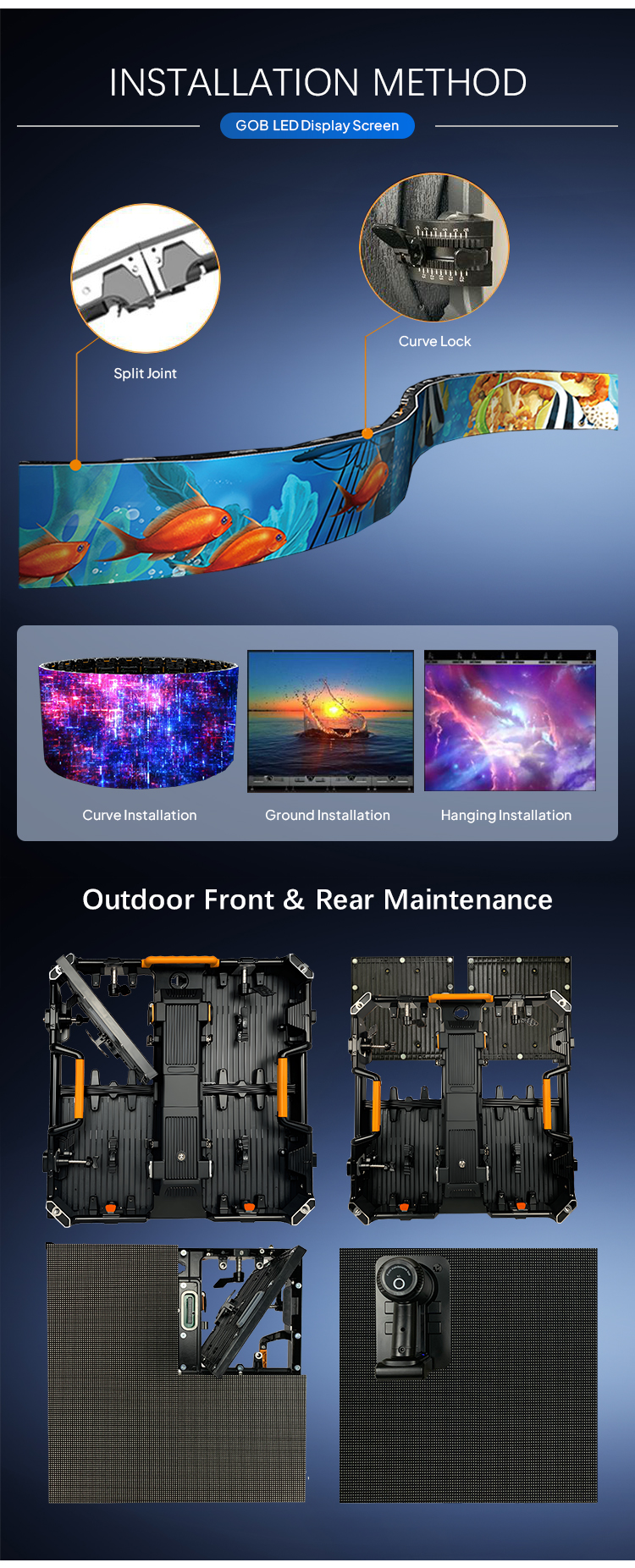 Customized Shopping Mall Outdoor LED Display Screen High Brightness Advertising LED Displays
