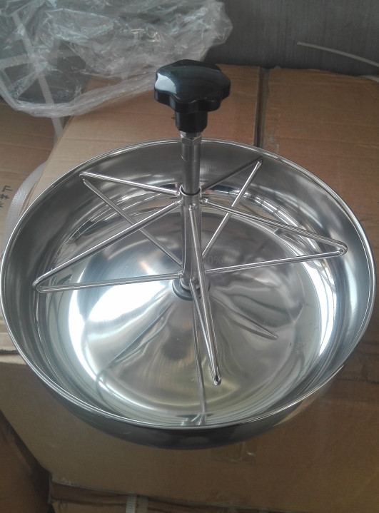 Different Size Gray Color Pig Self Feeder , Round Metal Swine Self Feeders