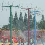 Spray Water Game For Kids , Cartoon Style Fiberglass Aqua Park Equipment For