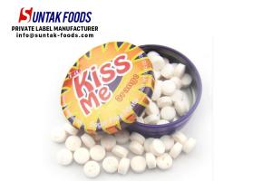 Wholesale Promotional Tin Box Candy Orange Sweets Cool Mints Logo Customized from china suppliers