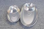 Dinner plate for baby divided plates divider stainless steel chip dip food plate