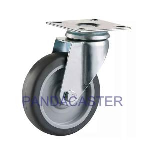 Wholesale Top Plate Swivel Institutional Casters 4 Inch Non Marking Rubber Wheels from china suppliers