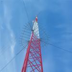 20M Meter Hot Dip Galvanized Tubular Steel Guyed Wire Tower 5G Radio Antenna