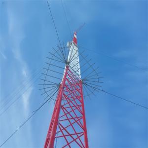 Wholesale 20M Meter Hot Dip Galvanized Tubular Steel Guyed Wire Tower 5G Radio Antenna Telecommunication Mast from china suppliers