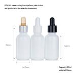 Smooth 30ml White Cylindrical Cosmetic Dropper Bottles Pink Orange