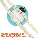 Stylish natural color cotton lace,flower bilateral trimming lace,crocheted lace