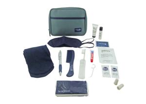 Wholesale Mens Travel Airline Amenity Kits With Big Diagonal Oxford Fabric Bag from china suppliers