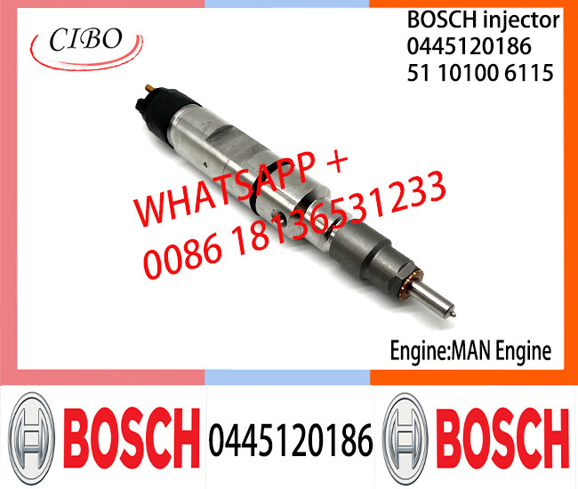 BOSCH 0445120186 51101006115 Neutral Fuel Injector Assembly 0445120186 51101006115 For MAN VW