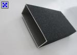 Black Sandblasting Aluminum Tube Profiles High Weather Resistance For Decoration