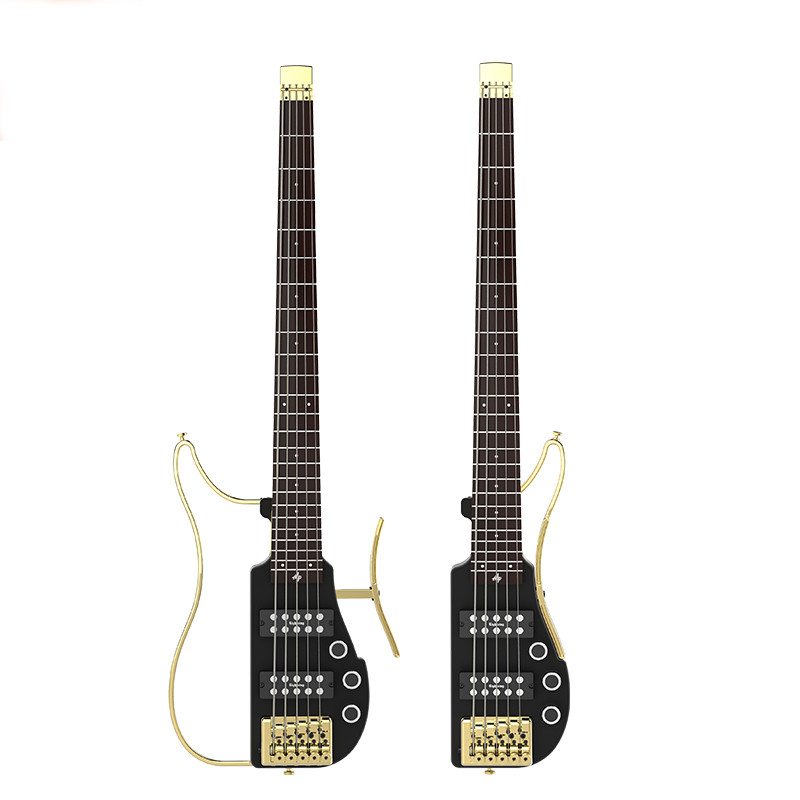 Custom New high-quality Unique Design Patented 5 String Bass Unique Design Patented Headless Travel Electric Guitar