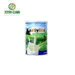 Milk Powder Tin Can Airtight Food Storage Tins Round Metal Tin with Easy Open