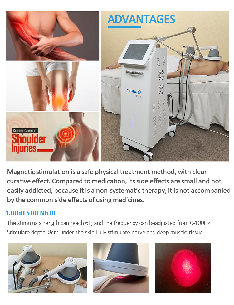 110V 220V Electromagnetic Therapy Machine EMS Body Sculpting Machine 4 Zone Pain Relief System