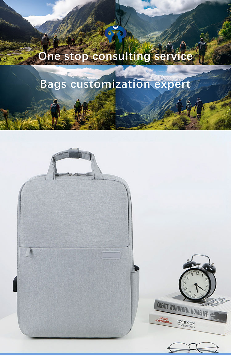 15.6" Travel Business Laptop Backpack Water Resistant Promotional Gift USB Compartment