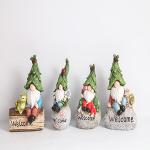 OEM / ODM Polyresin Garden Ornaments Decor Cartoon Gnomes Figurine