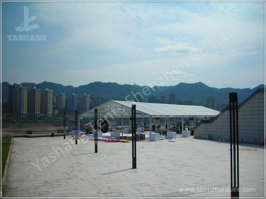 Aluminum Frame Show Event Marquee Tent Rental With Transparent PVC Windows / Glass Door
