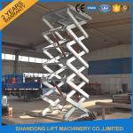Hot Dip Galvanized Stationary Hydraulic Scissor Lift , Cargo Loading Industrial
