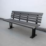 Modern Garden Bench Seat Recycled Plastic For Sports Center Playground