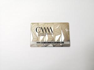 Wholesale Frosted Engraved Silver Etch Metal Business Cards 85x54mm from china suppliers
