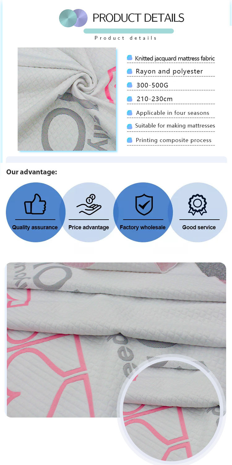 Latex Mattress Memory Pillow Knitted Jacquard Fabric Air Layer Functional