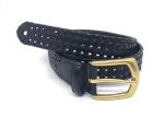 3.5cm Wide Mens Braided Leather Belt Customized Logo