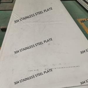 Wholesale 304 Hot Rolled Stainless Steel Plate ISO Certified Anti-Rust Easy To Weld Industrial / Commercial Grade from china suppliers