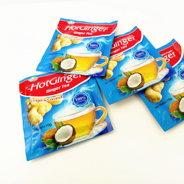 Coconut flavor ginger tea spicy and sweet instant drinks powder nice taste