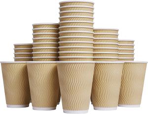 Wholesale 12oz 16oz Double Wall Takeaway Coffee Cups With Offset Printing from china suppliers