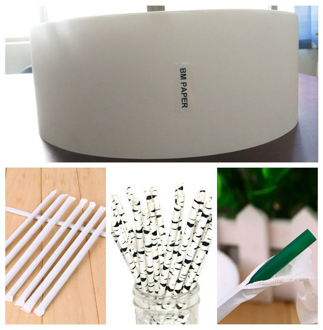 24gsm Food Grade Straw Wrapping Paper for making drinking straw in roll