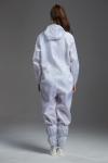 Food Processing Garment Resuable yellow hooded coverall white durable in food