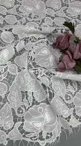 Wholesale Leafy High Elegant Hollow-up Beautiful Embroidered Lace Fabric For Girls from china suppliers