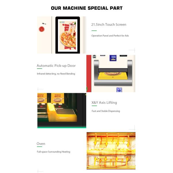 Good Price Source Factory 32 Inch Xy Elevator Coin Operated Pizza Vending Machine Self-service