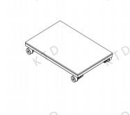 Wholesale Square Tube SUS304 Load Capacity 300kg KUTED Transport Trolley Axle Flatbed Trolley for Industrial from china suppliers