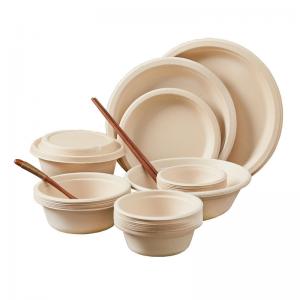 Wholesale 100% Biodegradable Disposable Soup Bowls With Lids 12oz 18oz 24oz from china suppliers