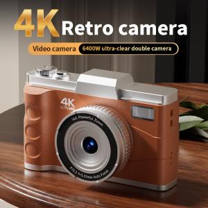 Wholesale 4K Retro Digital Camera 3inch Screen Entry-Level Kids Campus HD Zoom Photography from china suppliers
