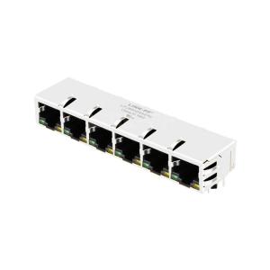 Wholesale LPJ66404AENL 10/100 Base-T 1X6 Port RJ45 Female Connector from china suppliers