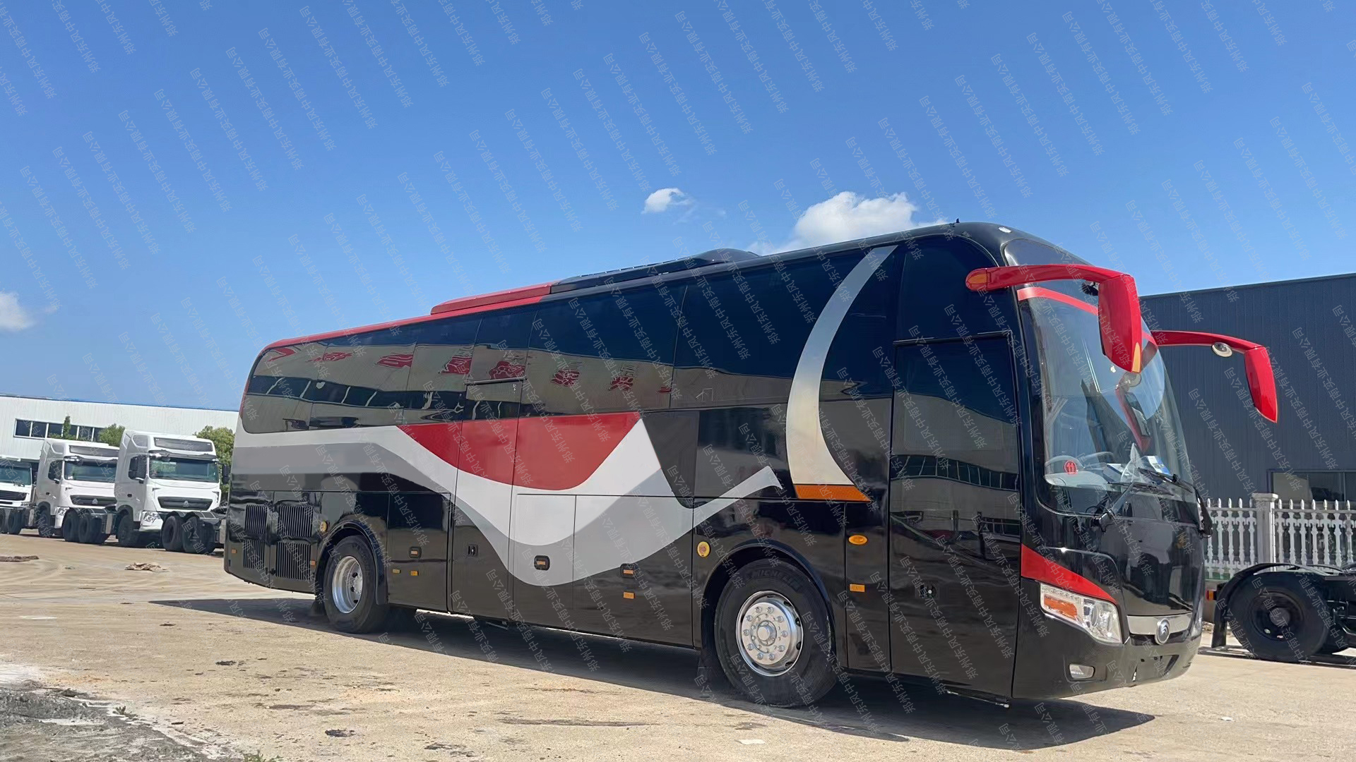 Good Condition 50 Seats Coach Buses Used Bus For Africa with Manual Transmission Type
