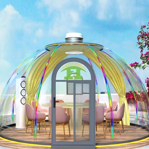 Custom Size Outdoor Tent PC Clear Bubble Dome Transparent Tent Dome Tent for