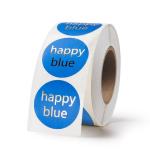 CMYK / Pantone Color Round Sticker Labels Waterproof Printing Logo Vinyl