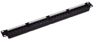 Wholesale 24 Port 1 U Cat6 patch panel rackmount 568A &amp; B, RJ45 from china suppliers