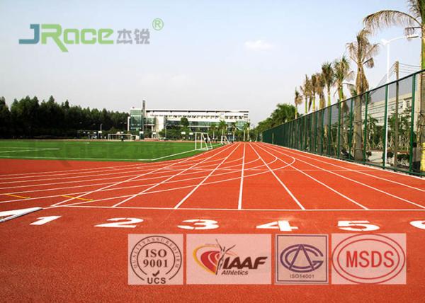 Professional Rubber Flooring Track Surface , Blue Running Track Material