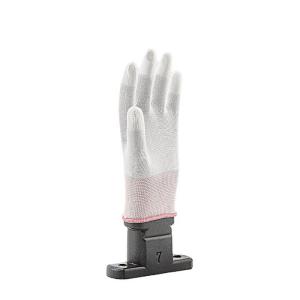 Wholesale OEM Antistatic Carbon Fiber ESD Finger Top Fit PU Coated Gloves 13 Gauge Grey ESD Gloves from china suppliers