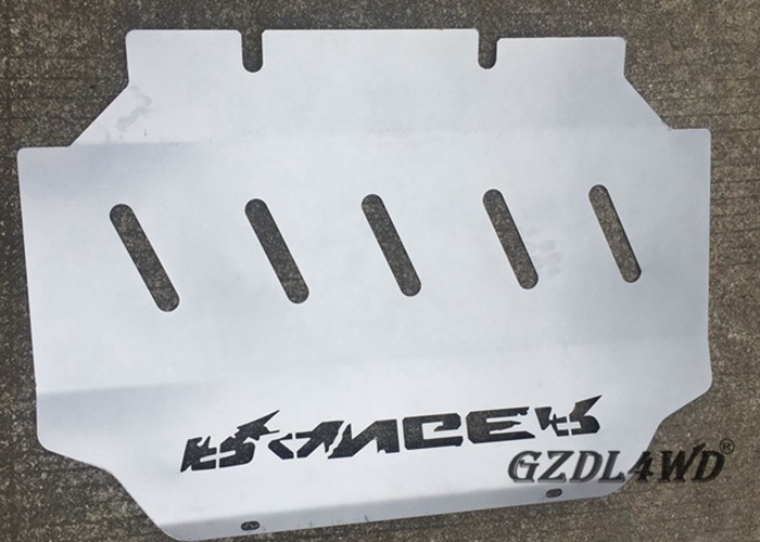 Engine Protection White Steel Skid Plate For Ford Ranger T6 2012-2015 / Pick Up Accessories