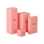 Pink Folding Cosmetic Paper Box Packaging Skincare Essential Oil